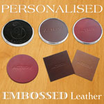 Embossed or Branded Personalised Leather at Contemporary Heaven